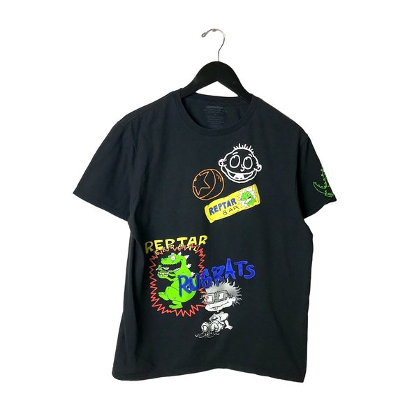 Nickeledeon T Shirt Rugrats Cartoon Characters Double Sided Graphic Tee L - Picture 2 of 14